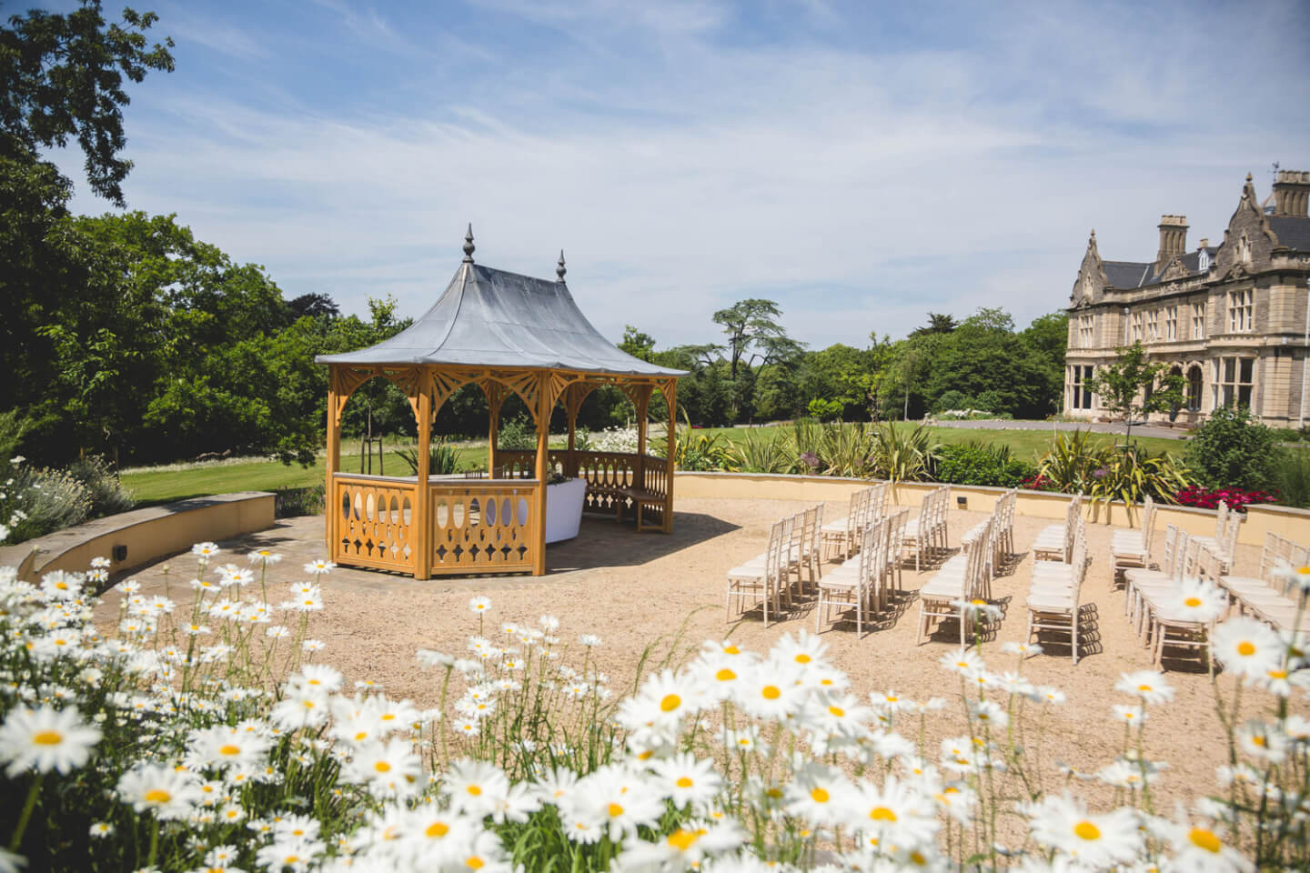 The Gazebo at Clevedon Hall - perfect for outdoor ceremonies