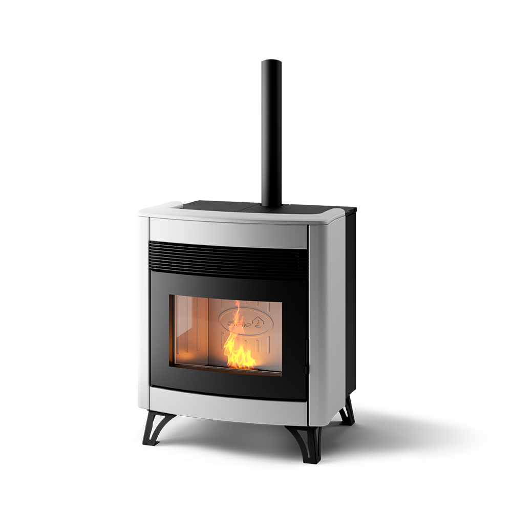 Un poêle à granulés compact, rétro et performant