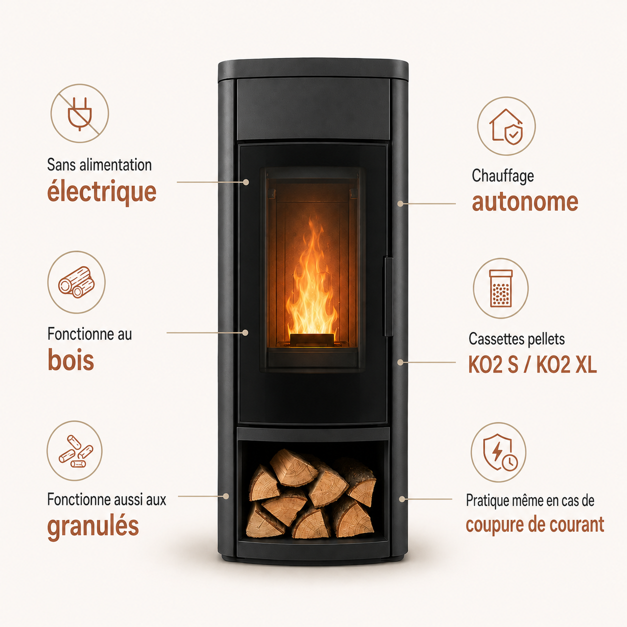 Fonctionnement sans électricité