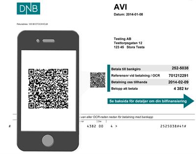DNB-fakturor med QR-lösning från Visma