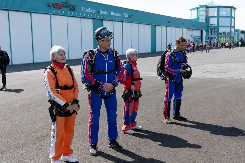 Nástup na tandemový seskok