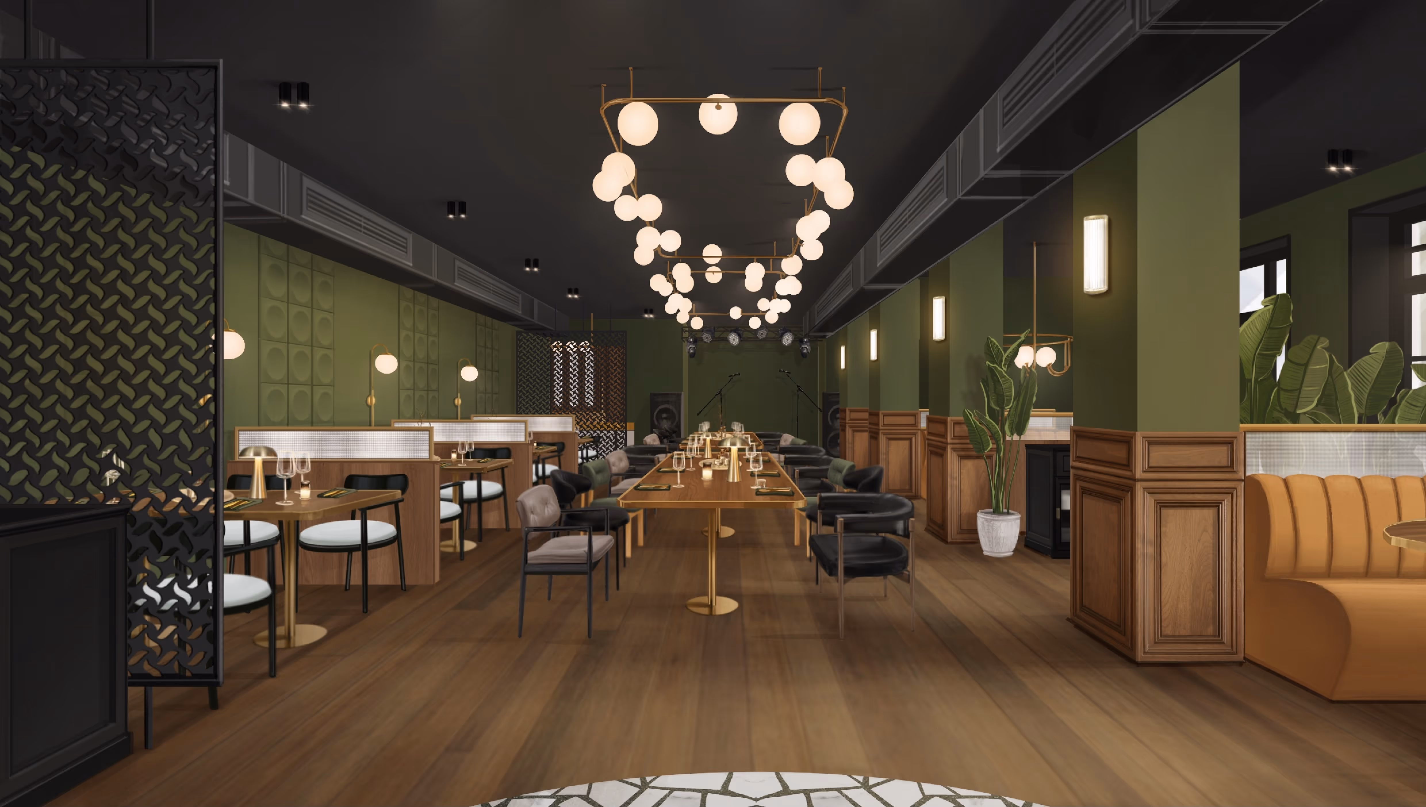 Image of the main part of the restaurant.