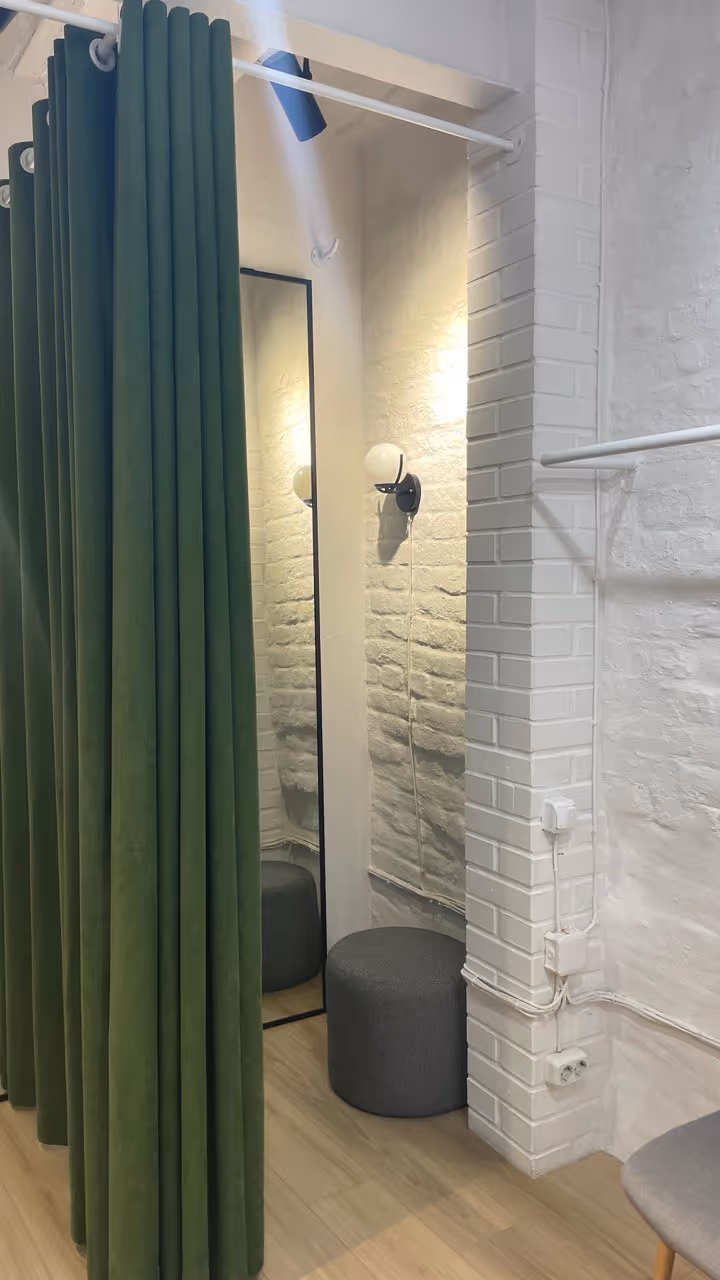 commercial project for the boutique made by interior designer company 