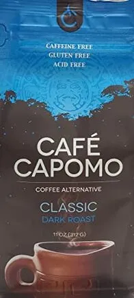 Cafe Capomo packaging, labeled Alternative Coffee