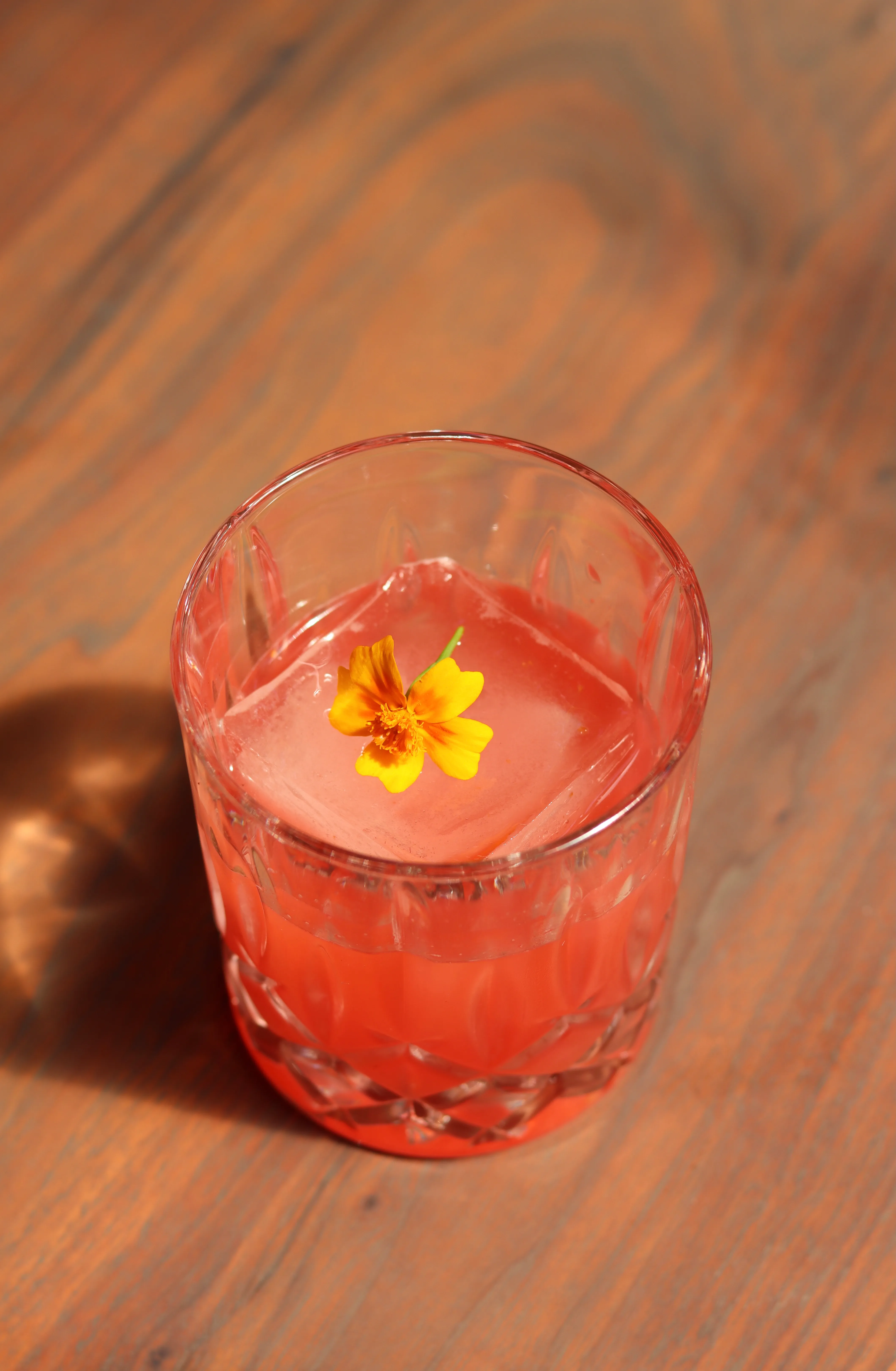 Mocktail made during mocktail mixology class