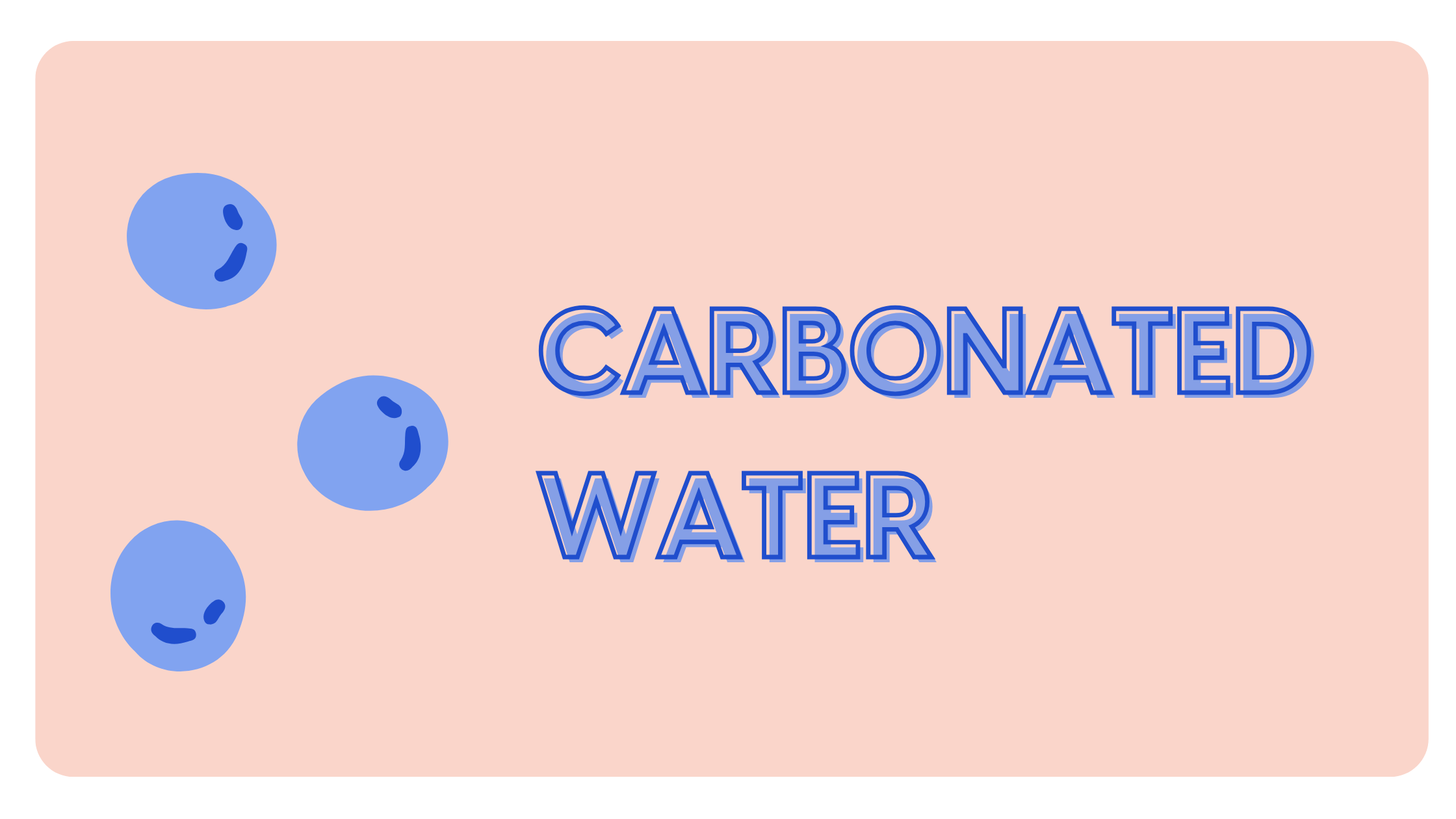 illustration of carbonated water for zero proof bar cart