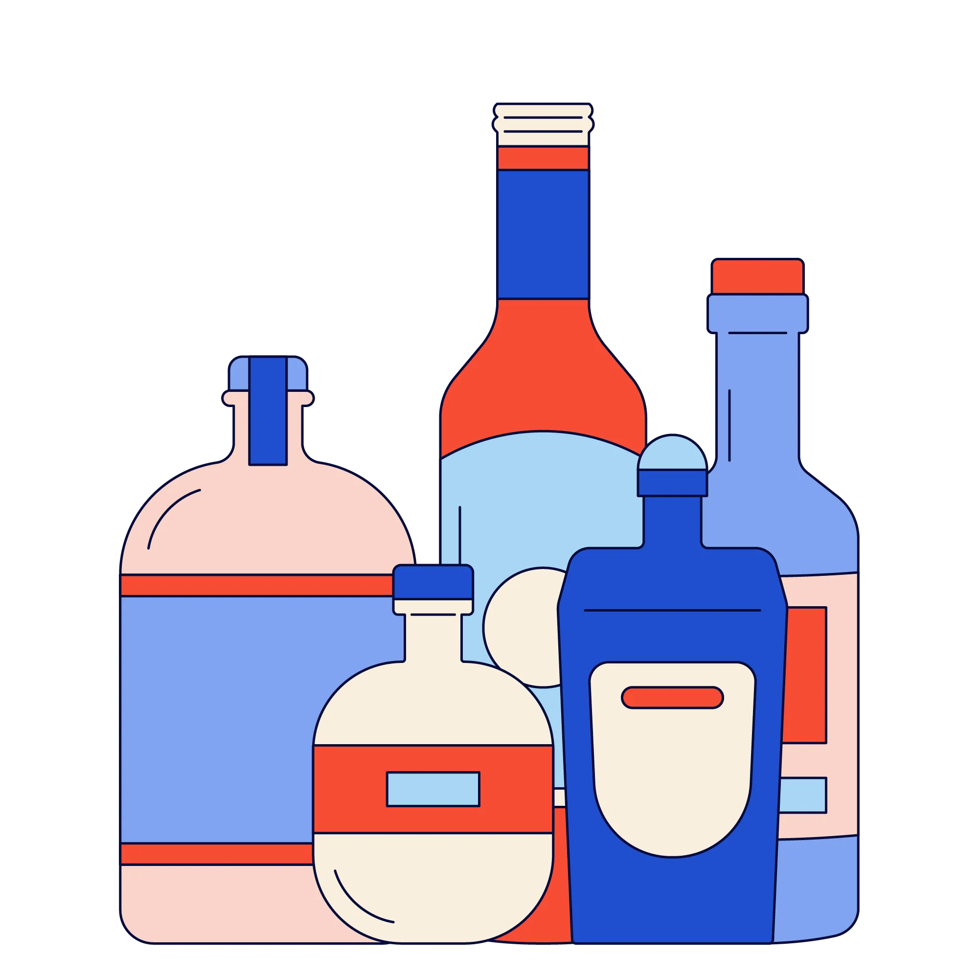 Non alcoholic spirits for a zero proof bar cart — gin whiskey rum tequila alternatives