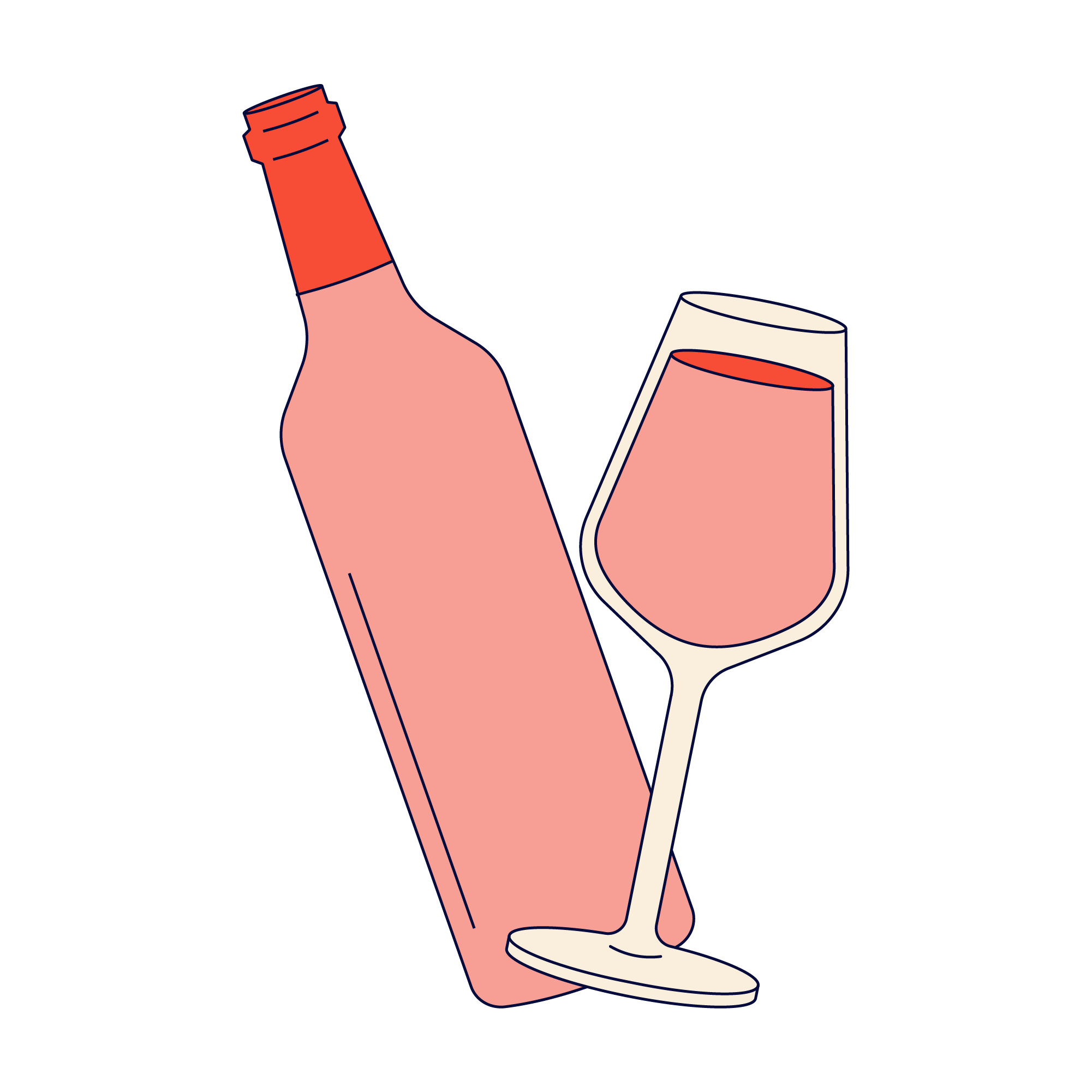 Non alcoholic wine and wine proxies for zero proof bar cart and mocktails