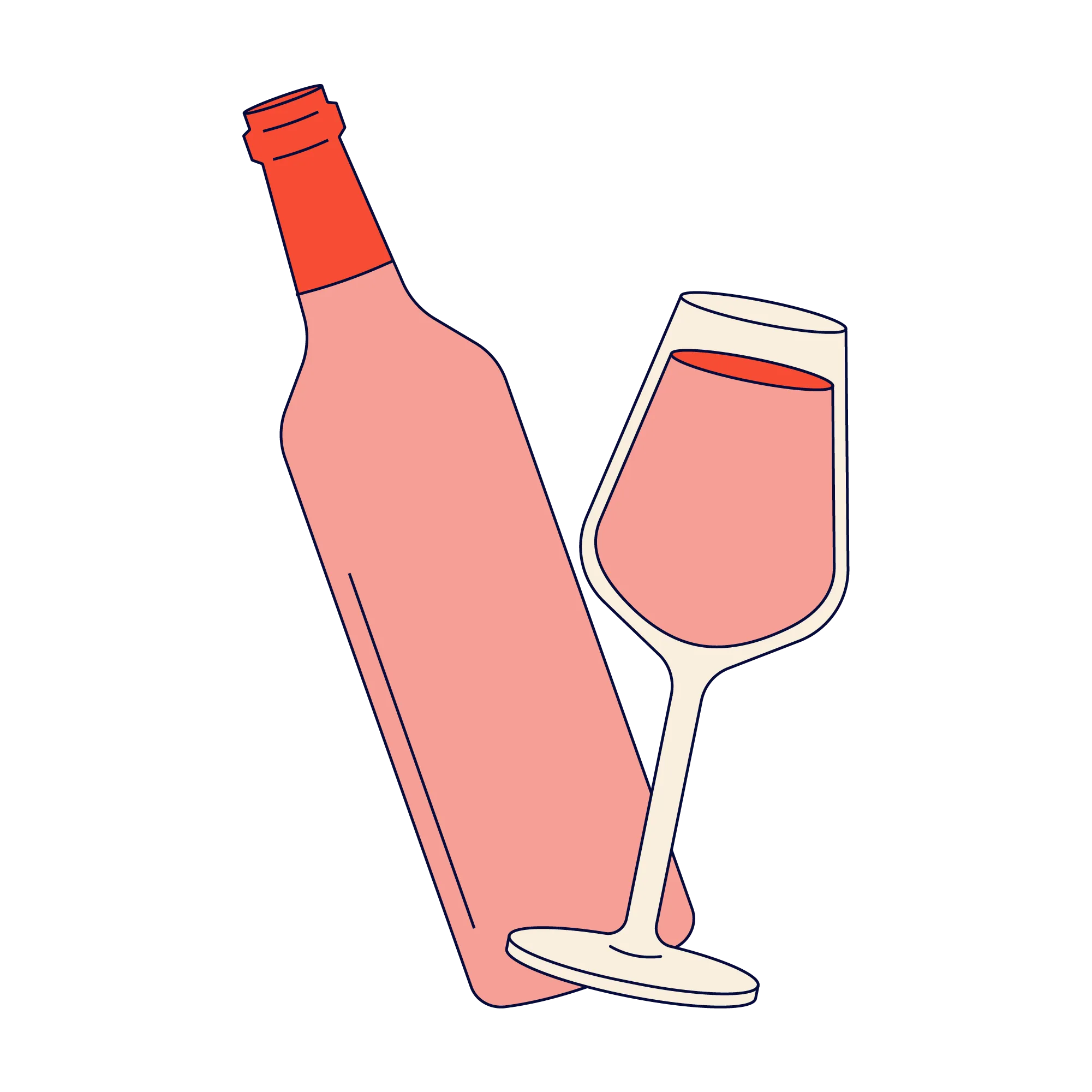 Non alcoholic wine and wine proxies for zero proof bar cart and mocktails