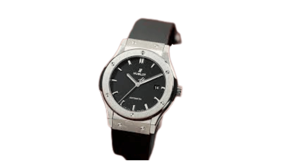 Hublot luxury watch with bold modern design.