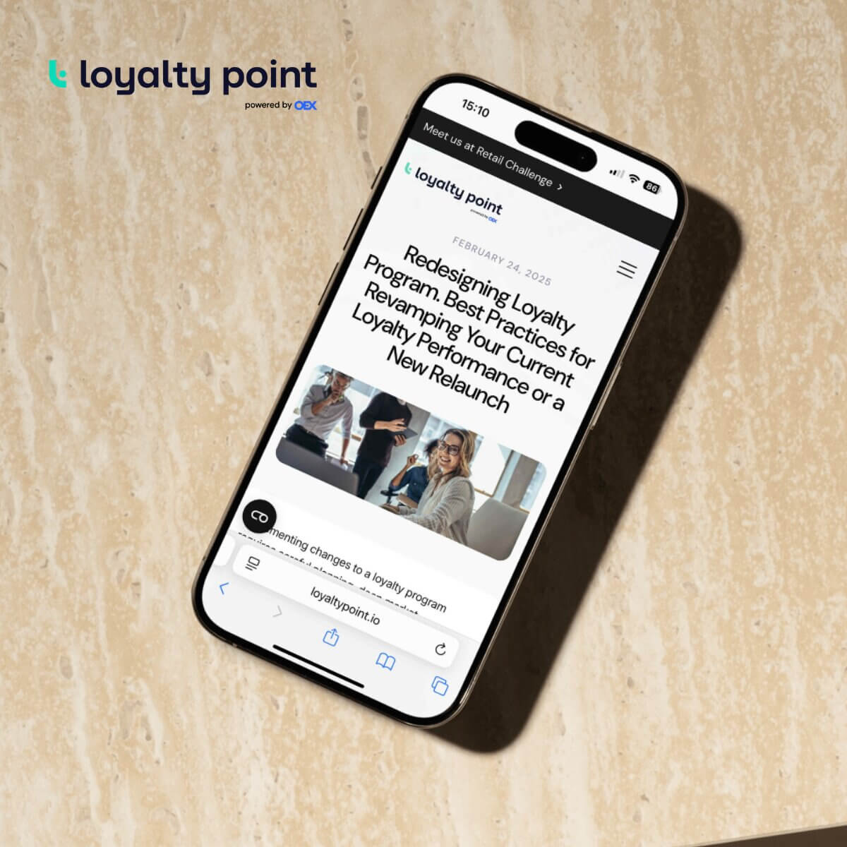 Mobile Phone with open page with How to Craft UVP for Loyalty Program Article