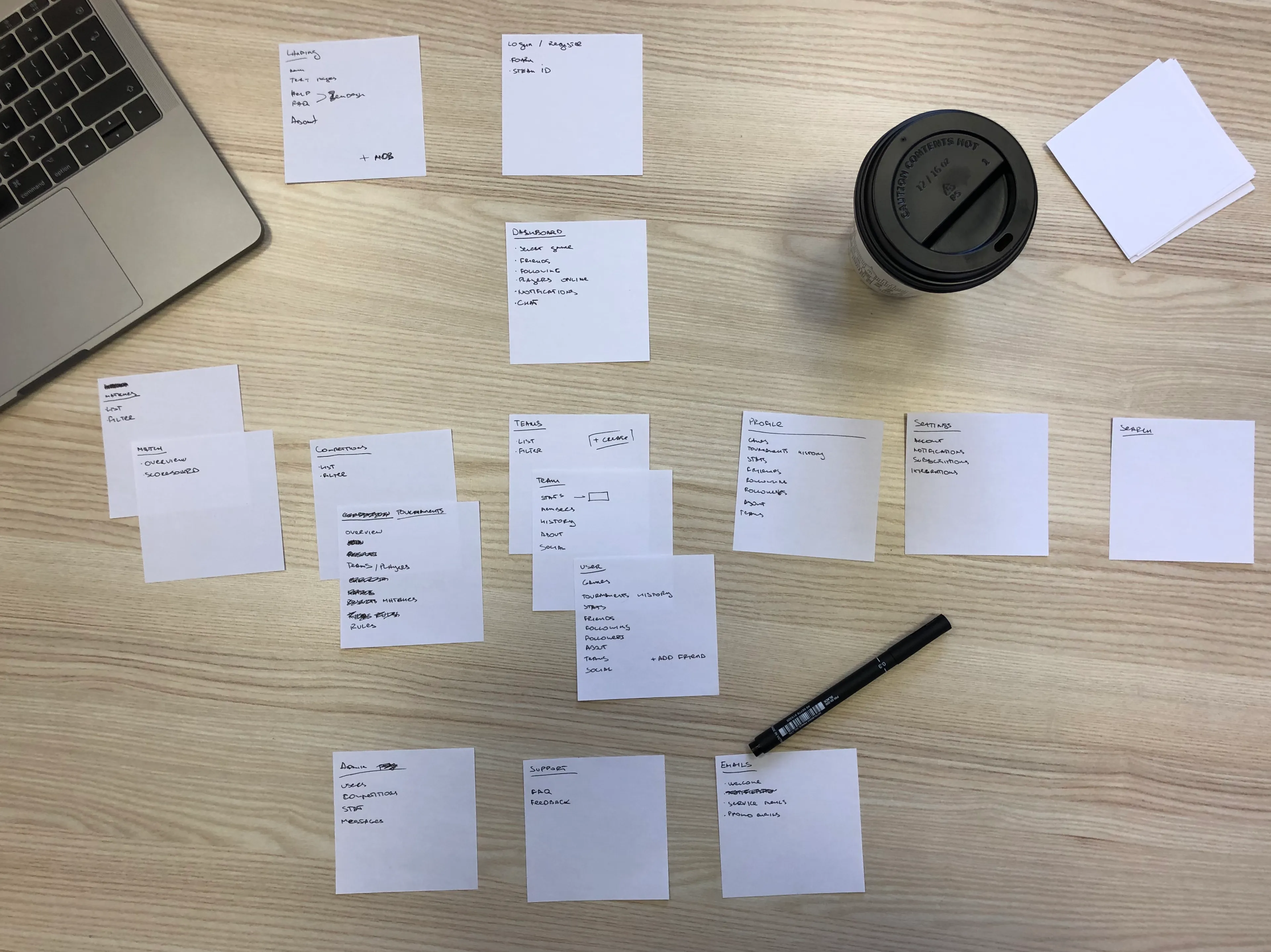 Planning with white notes on a wooden table | Octopus.do