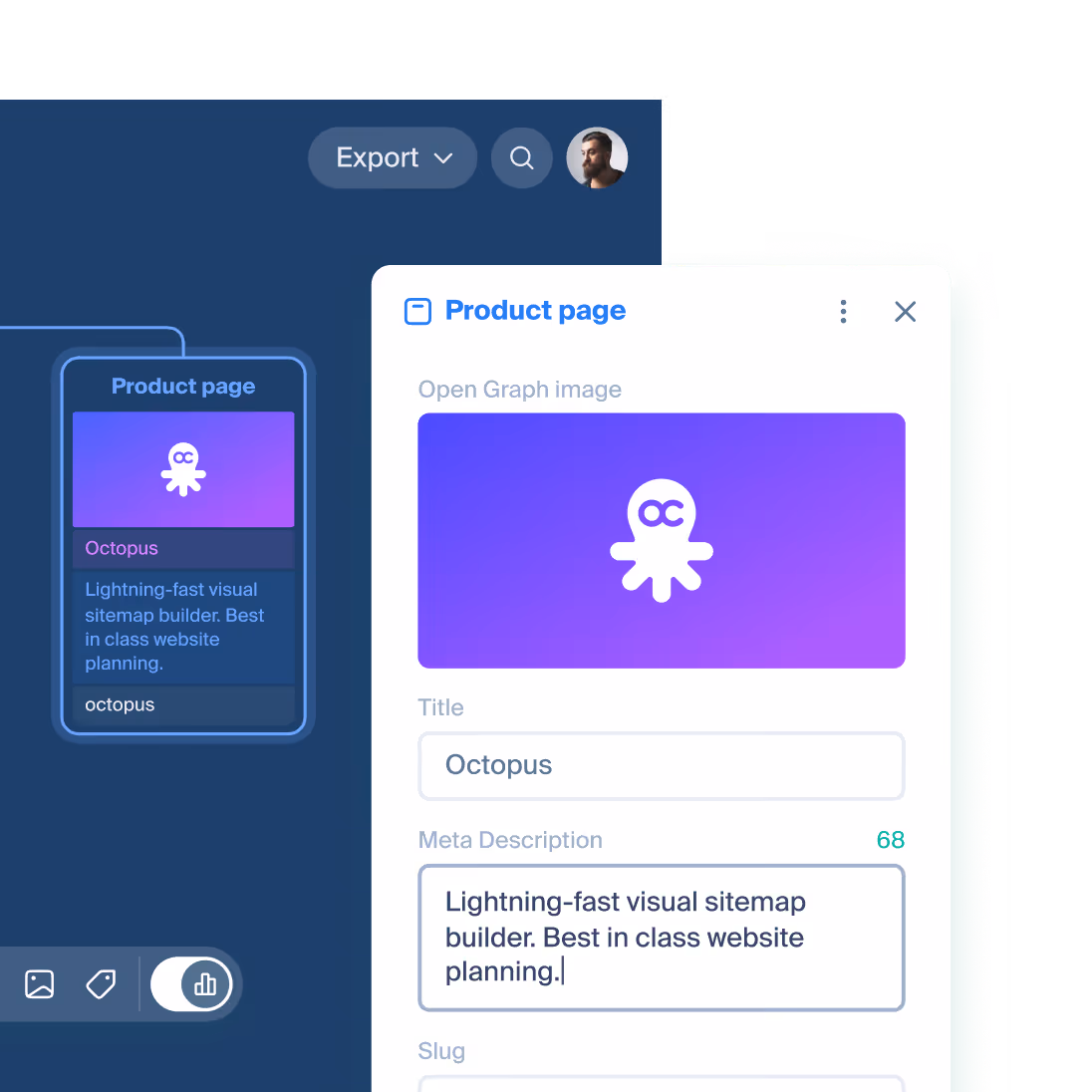 Meta tags and og:image editing | Octopus.do