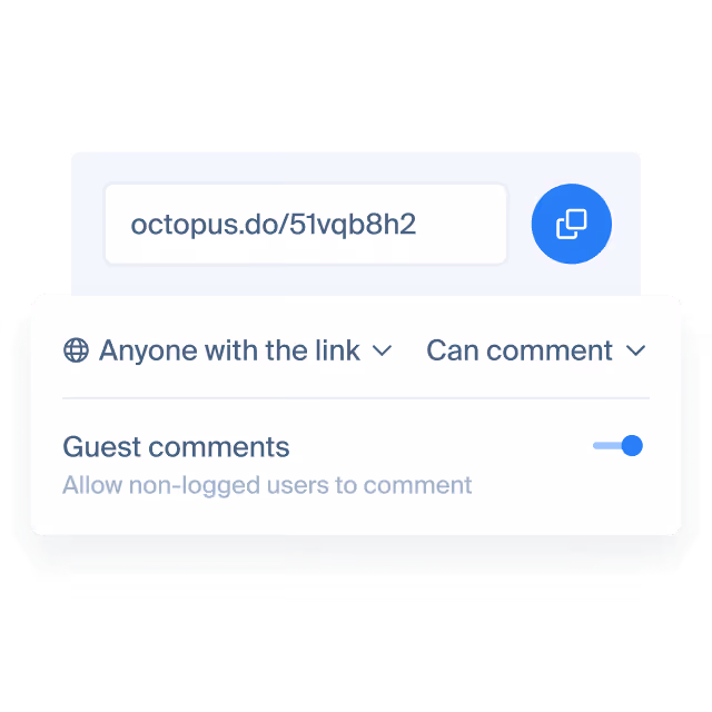 Embedding code snippet | Octopus.do