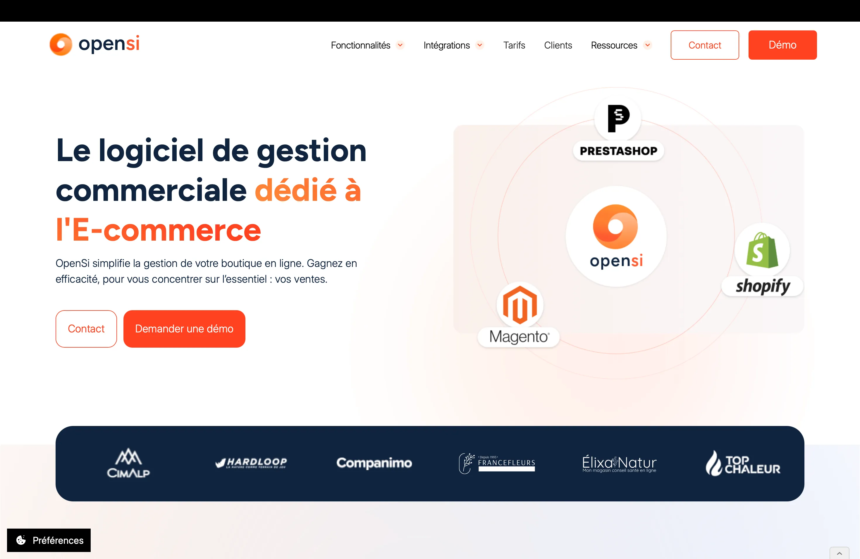 site webflow que j'ai developpé : open si