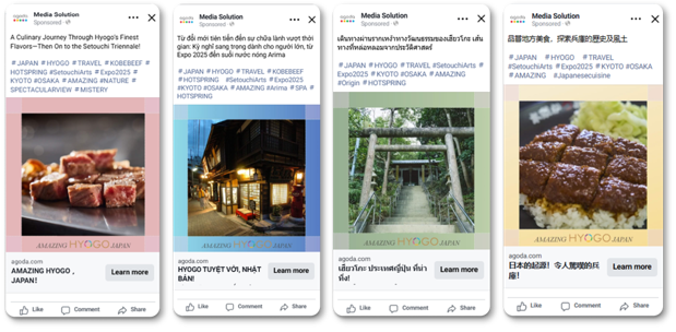 social campaigns using audience extensions for Hyogo Prefecture AMS solution