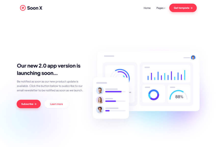 Home Illustration - Soon X Webflow Template
