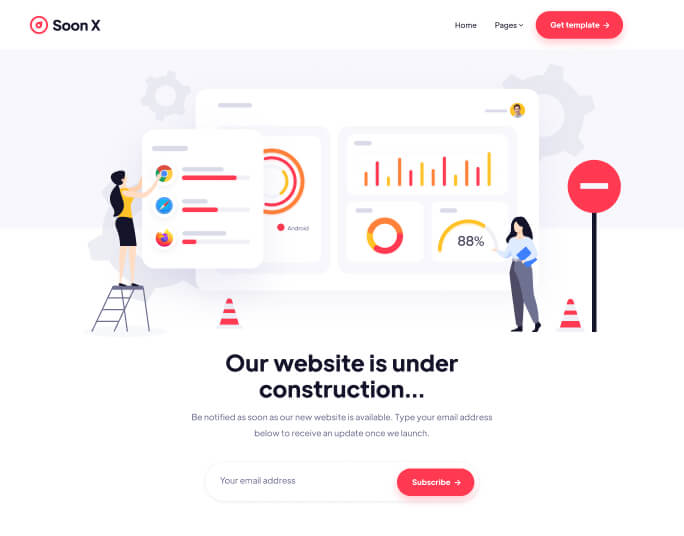 Coming Soon V2 - Soon X Webflow Template