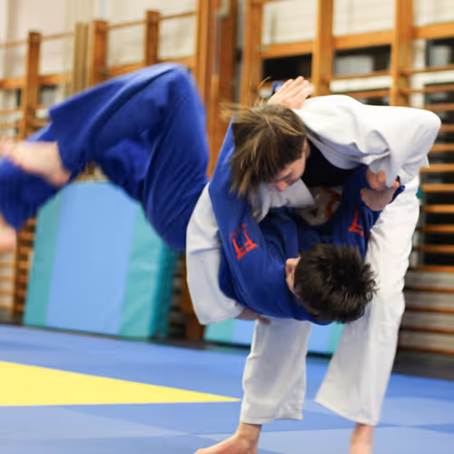 judo throw at judo club based in Northampton