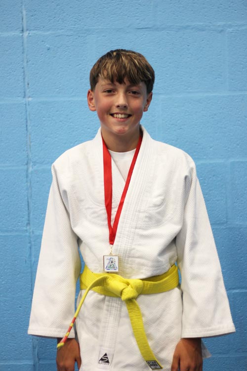 Northampton Judo Academy Judoka with a gold medal at the competition