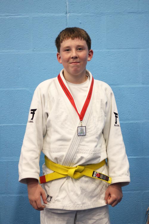 Northampton Judo Academy player with a silver medal at competition