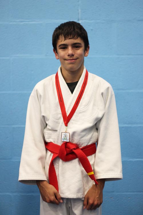 Northampton Judo Academy player with a bronze medal