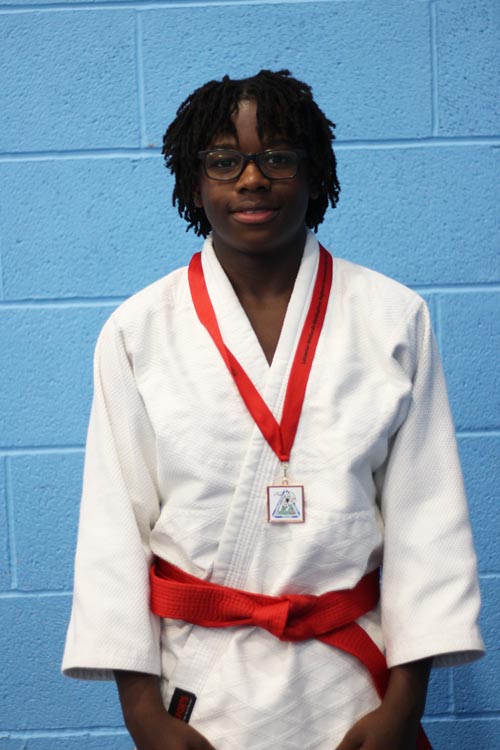 Northampton Judo Academy player with a bronze medal