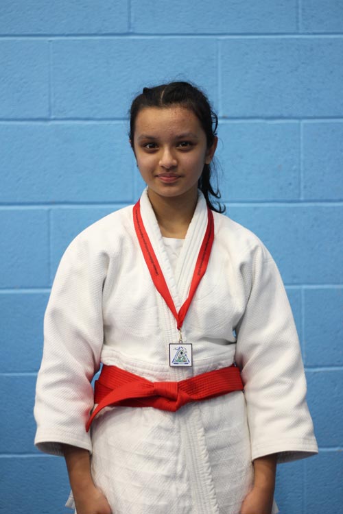 Northampton Judo Academy player with a silver medal