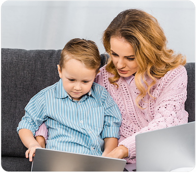 Screenshot of Elephant Learning dashboard. The student started at Elephant Age 4.2 and ended at Elephant Age 8.9 after three months.