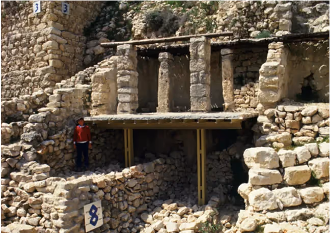 Пепелище «Дома Ахиэля», сожженного вавилонянами