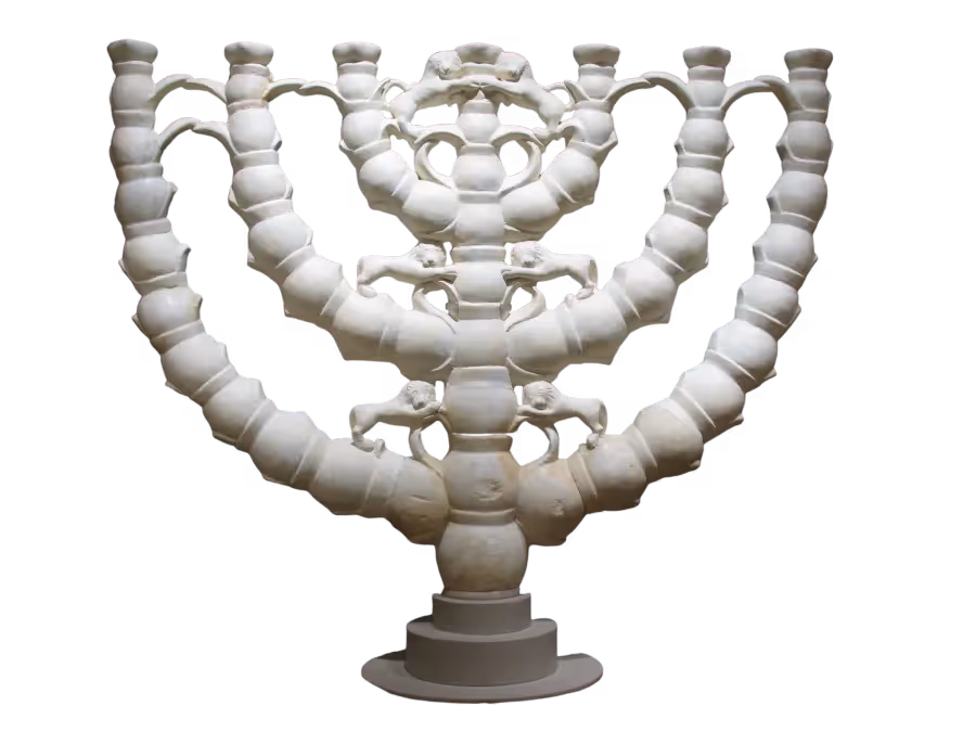 Synagogue Menorah from Ma'on in the Southern Hebron Hills