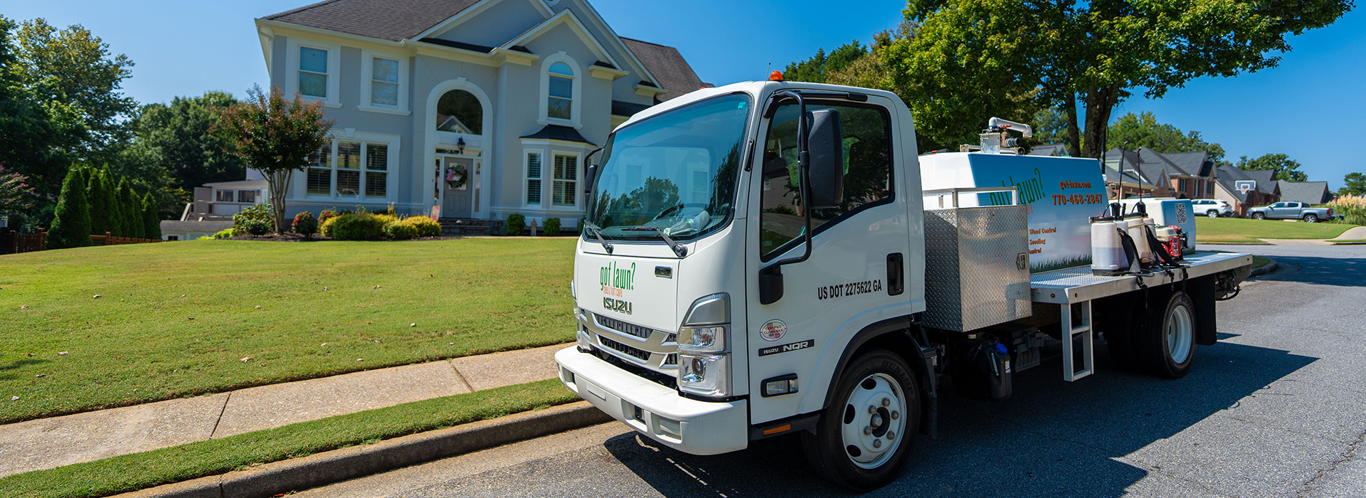 got lawn? lawn care vehicle