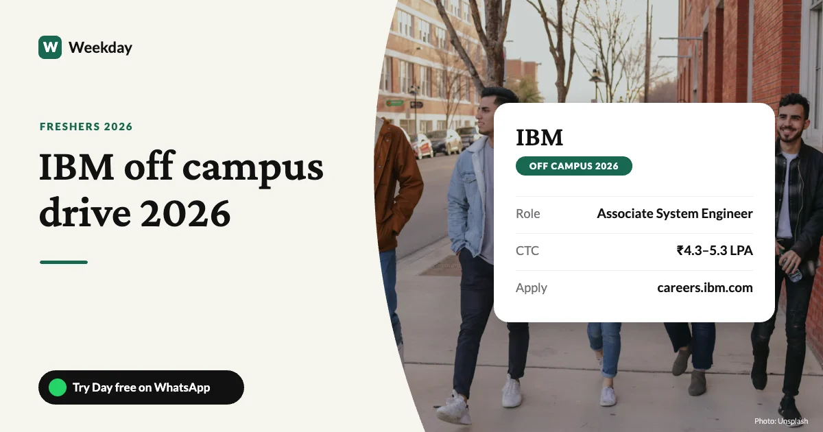 IBM Off Campus Drive 2026