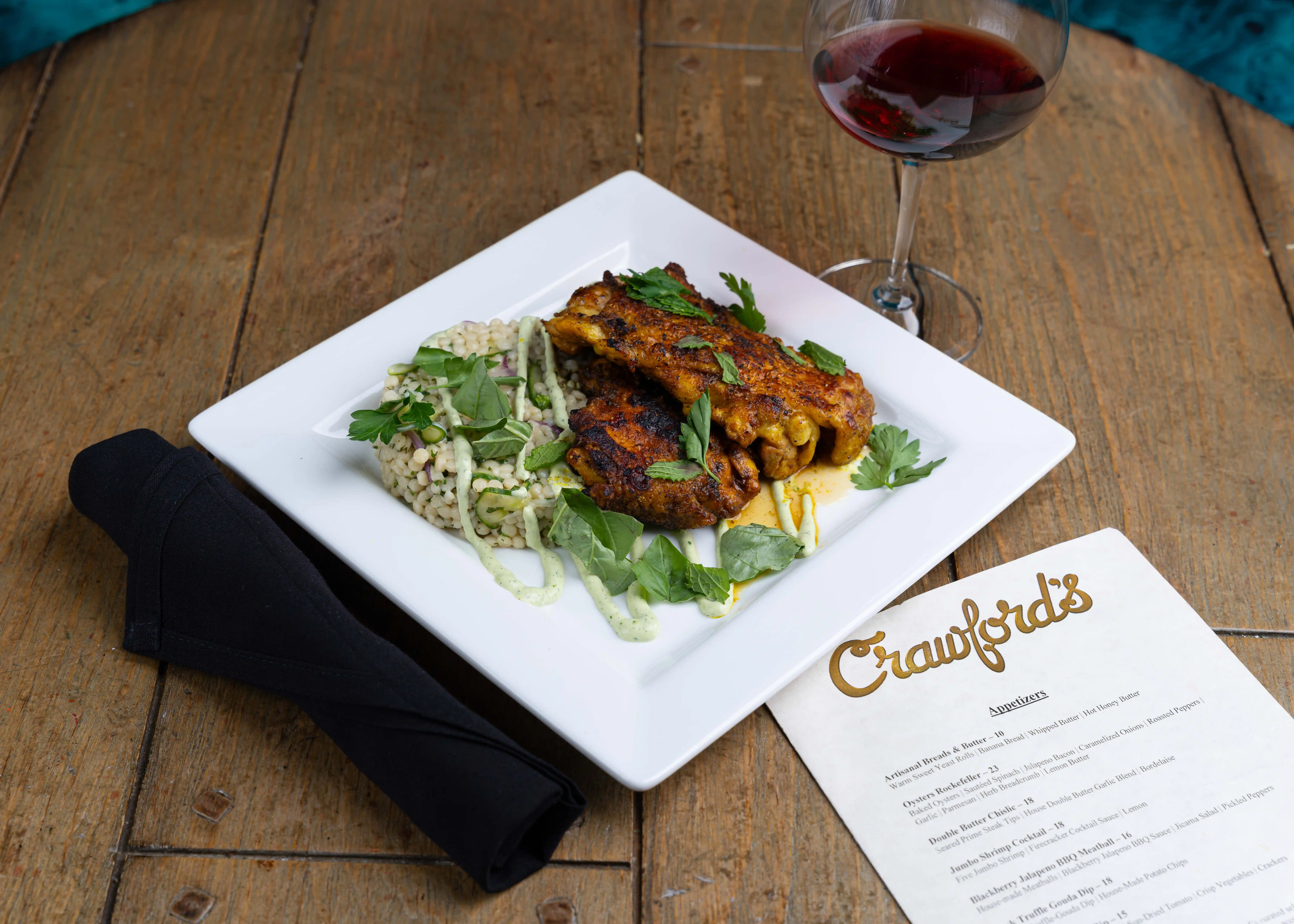Limited-time featured entrées at Crawford's Bar & Grill in downtown Sioux Falls