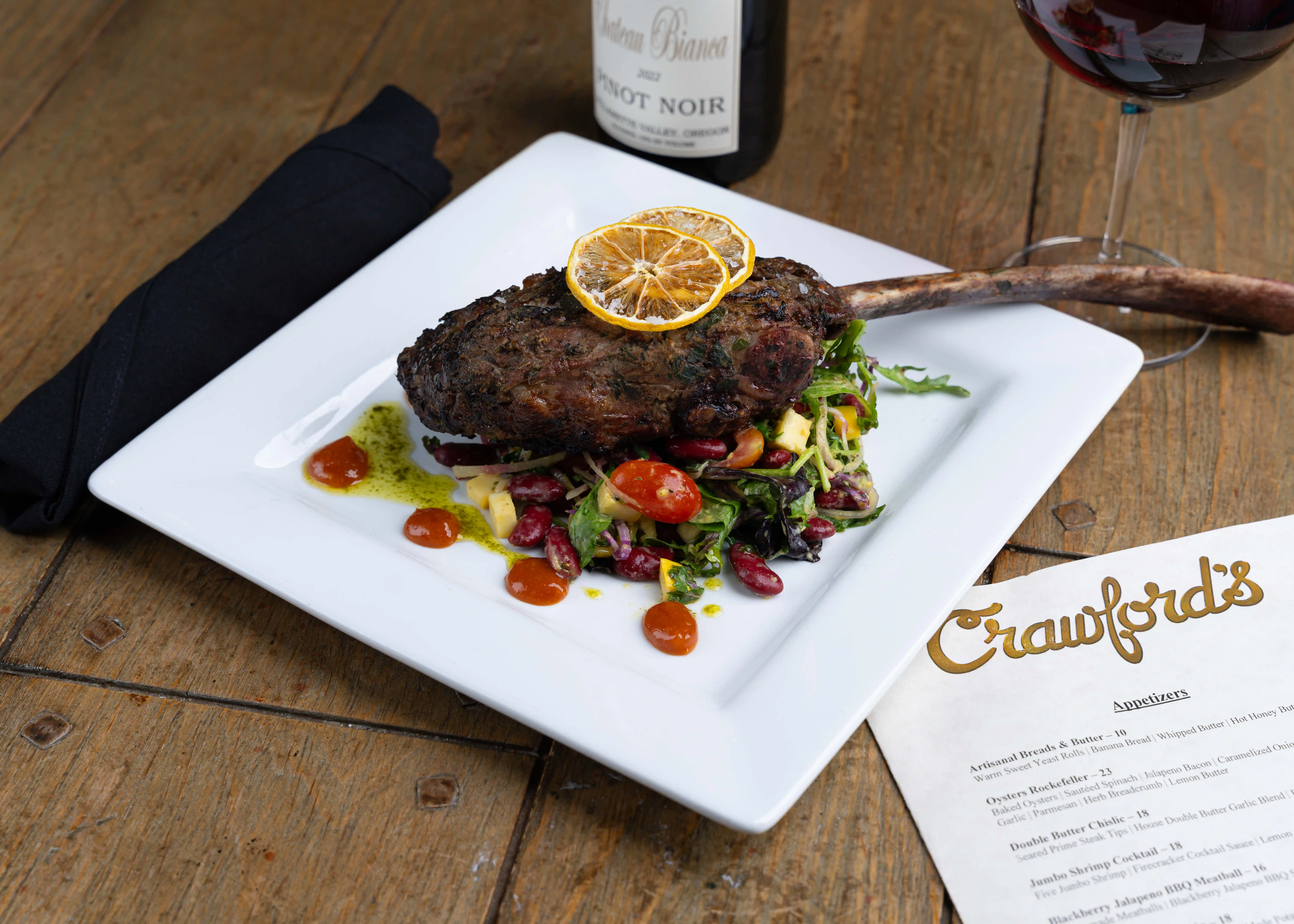 Limited-time featured entrées at Crawford's Bar & Grill in downtown Sioux Falls