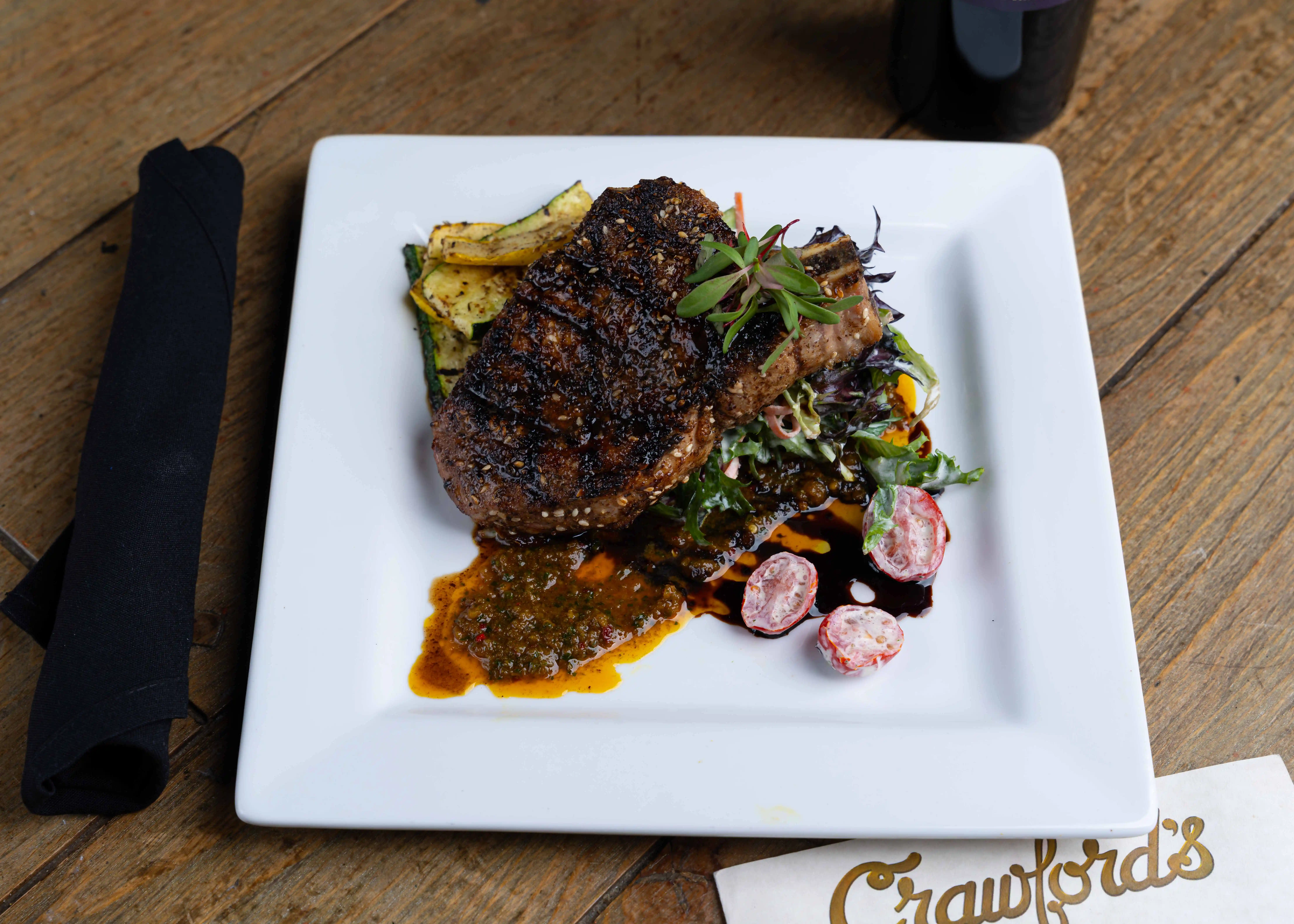Limited-time featured entrées at Crawford's Bar & Grill in downtown Sioux Falls