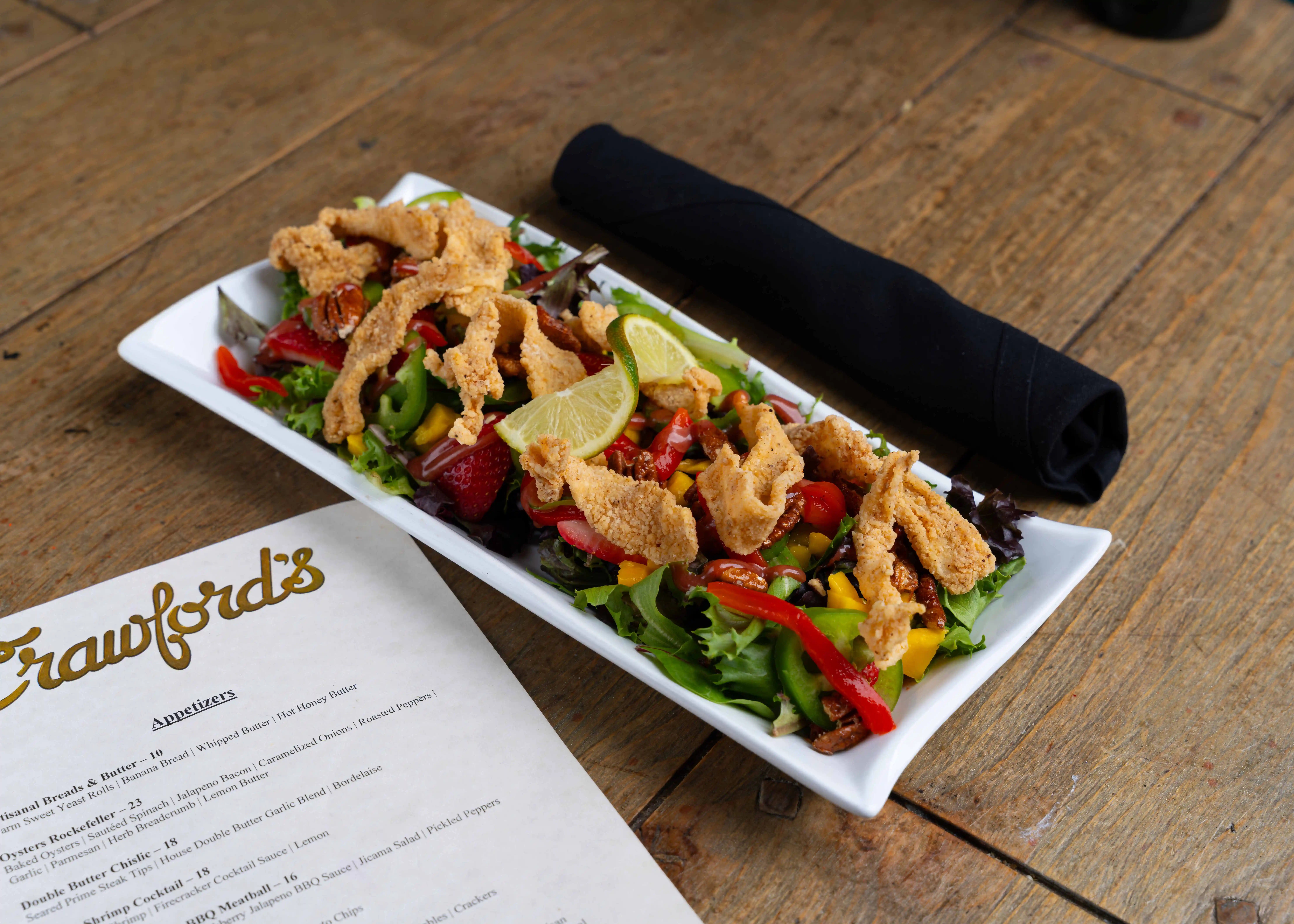 Limited-time featured entrées at Crawford's Bar & Grill in downtown Sioux Falls