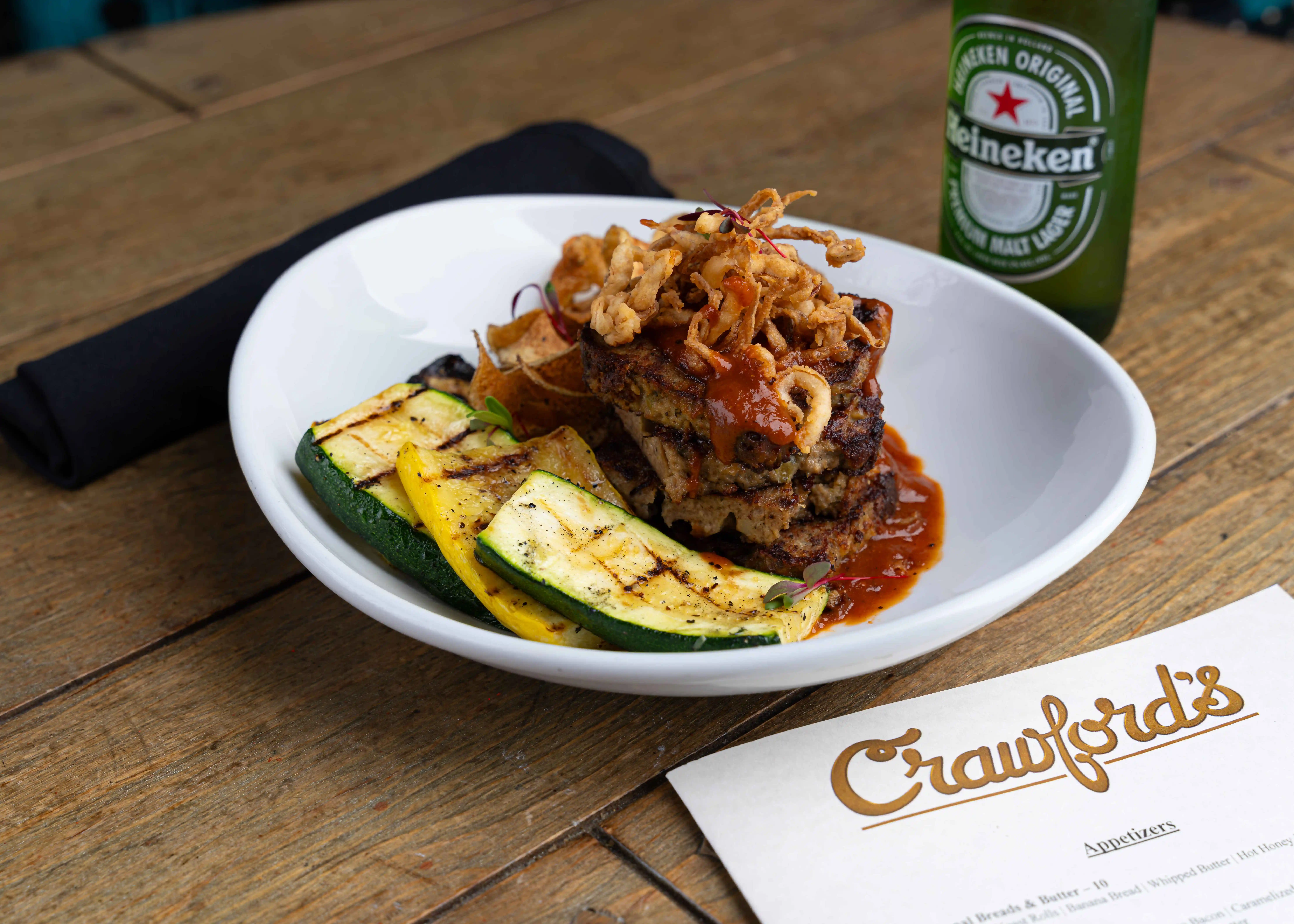 Limited-time featured entrées at Crawford's Bar & Grill in downtown Sioux Falls