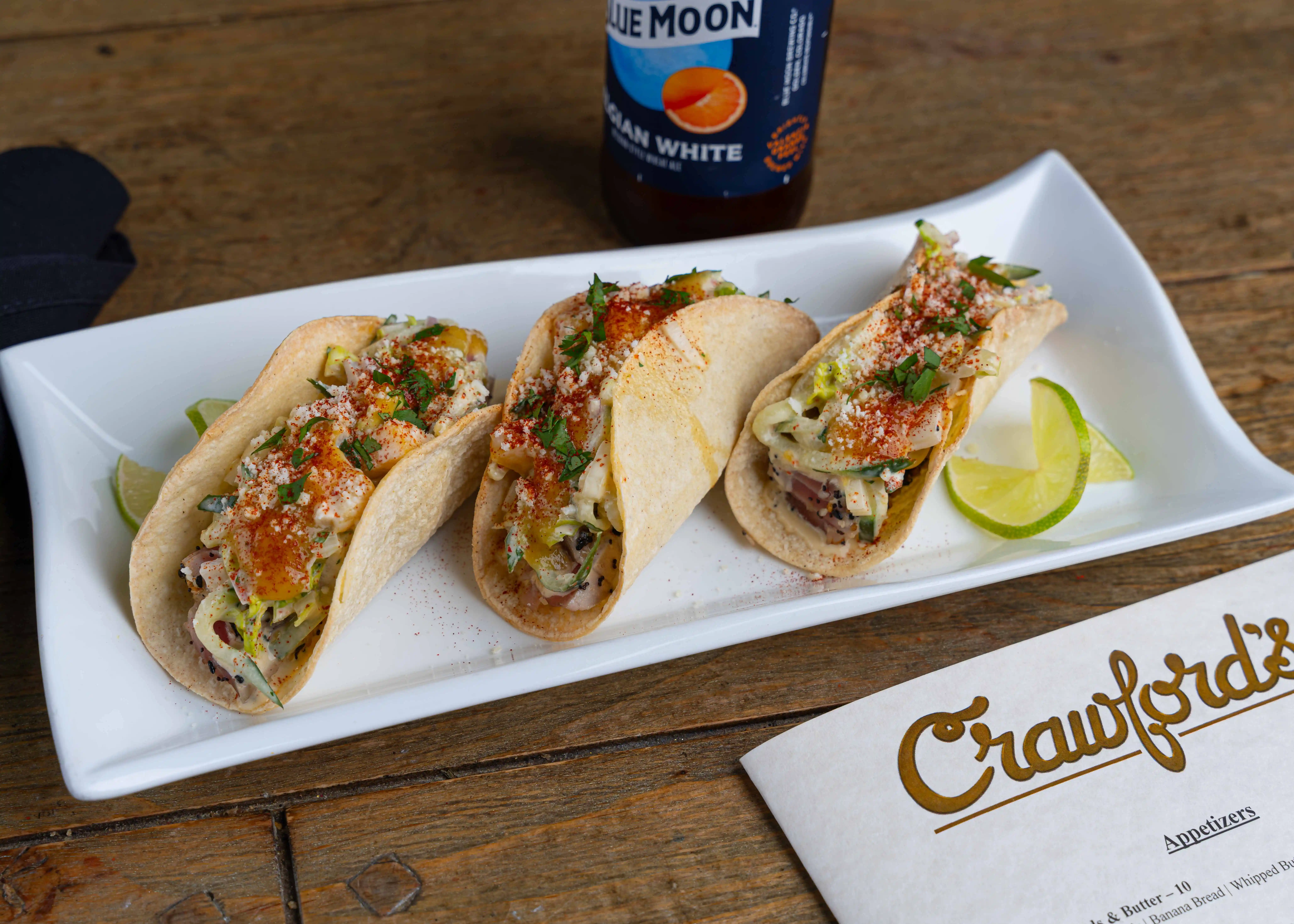 Limited time featured entrees at Crawford's Down town Sioux Falls.