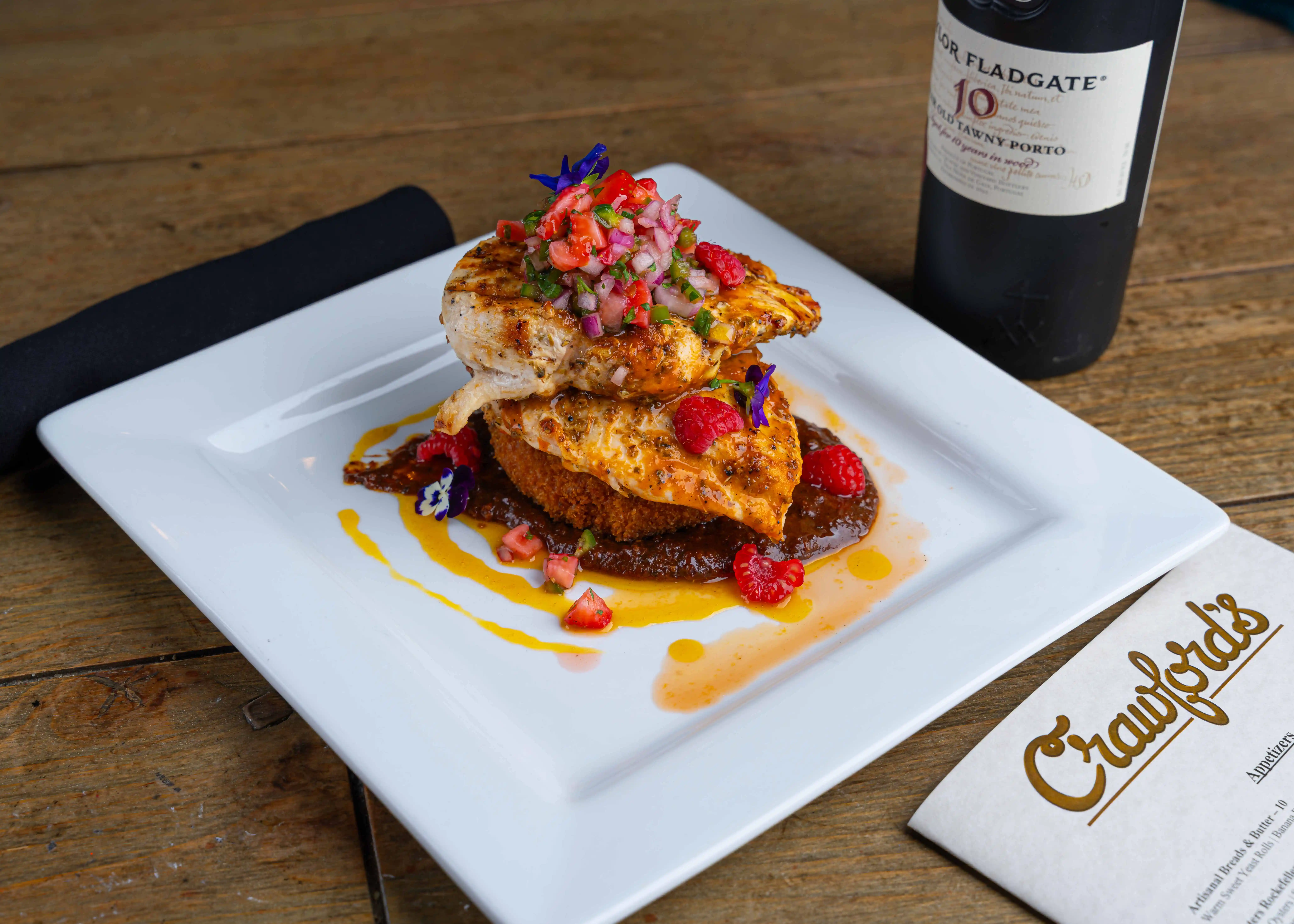 Limited time featured entrees at Crawford's Down town Sioux Falls.