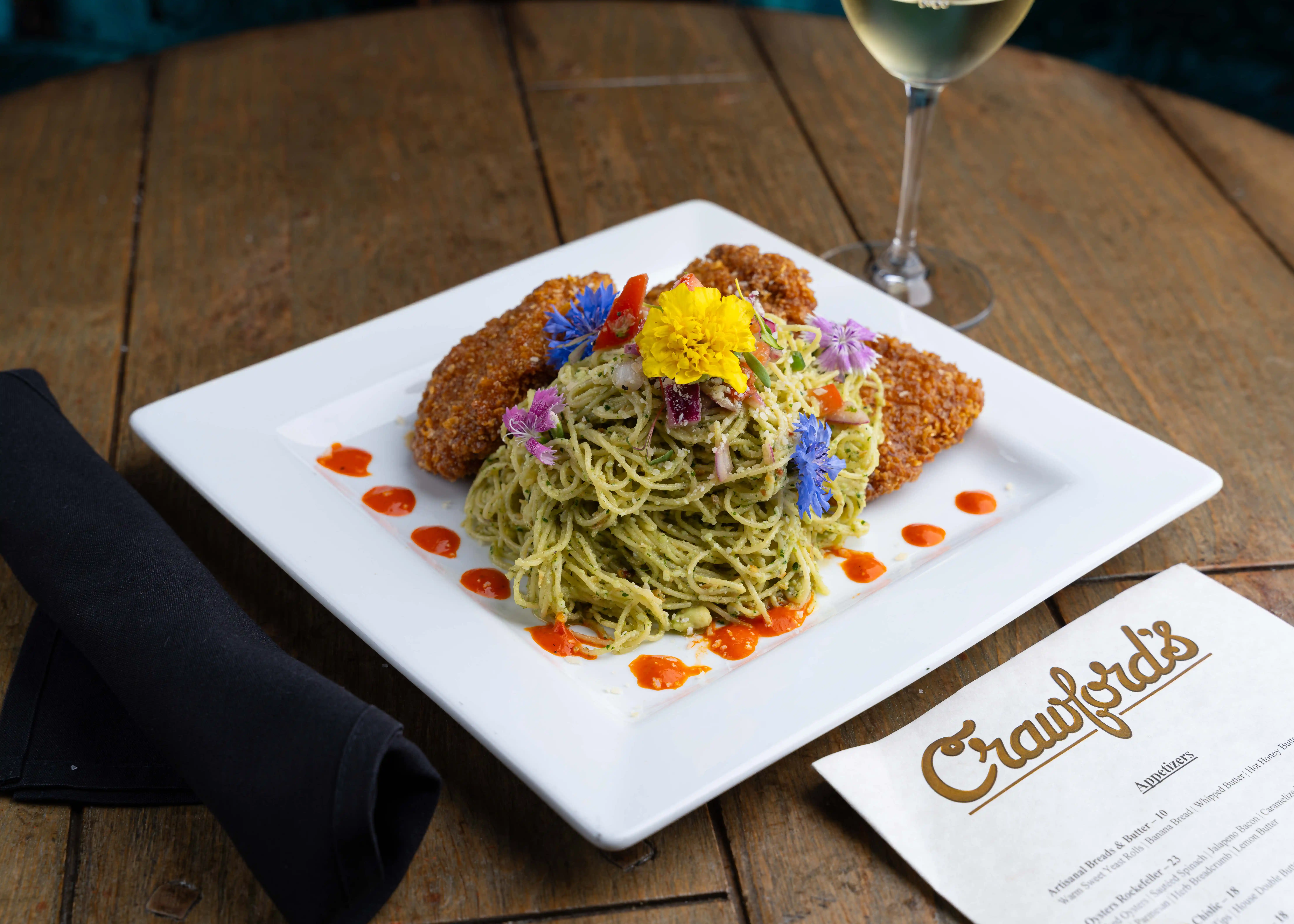 Limited time featured entrees at Crawford's Down town Sioux Falls.