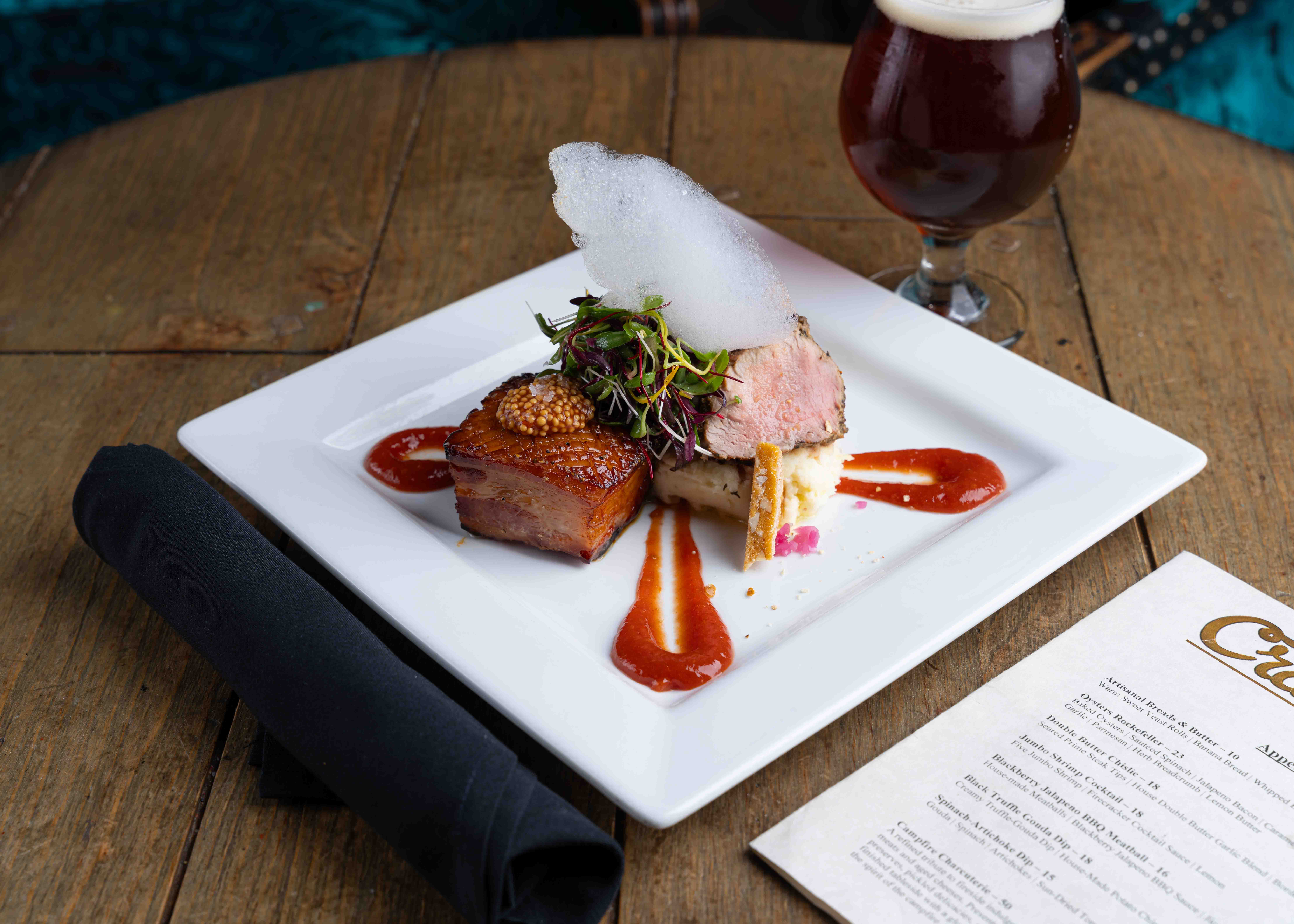 Limited time featured entrees at Crawford's Down town Sioux Falls.