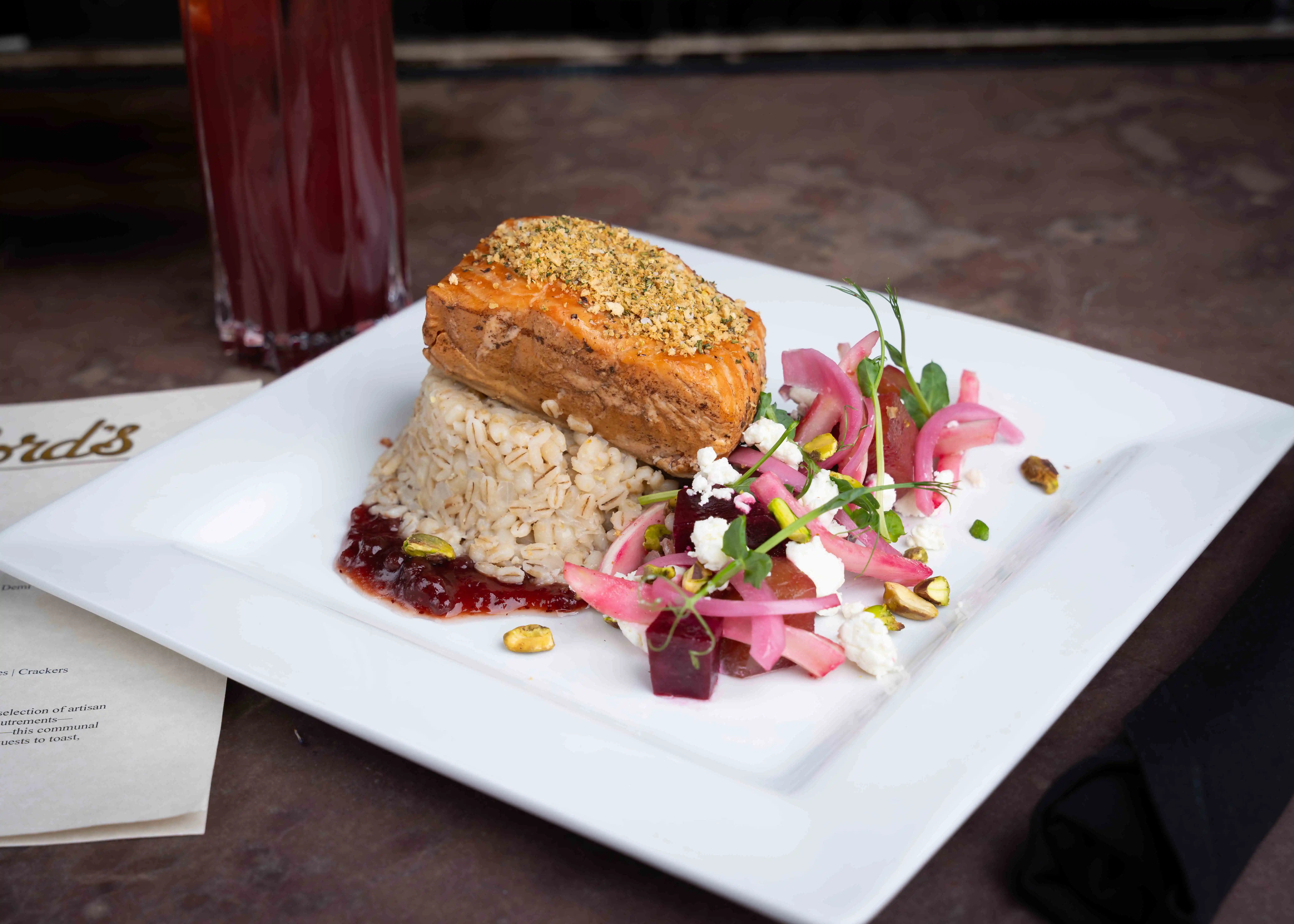 Chamomile Beet Salmon