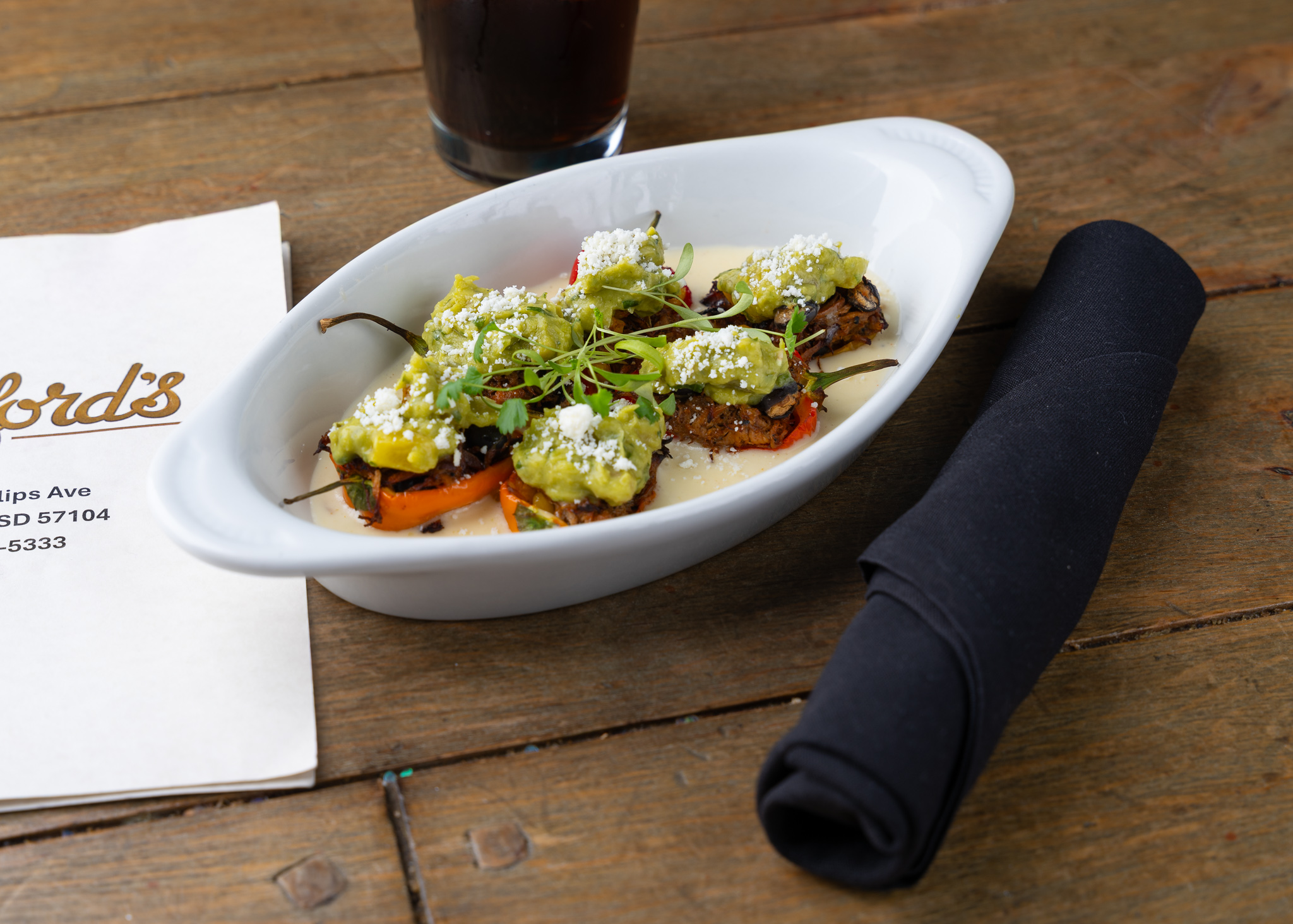 Limited time featured entrees at Crawford's Down town Sioux Falls.
