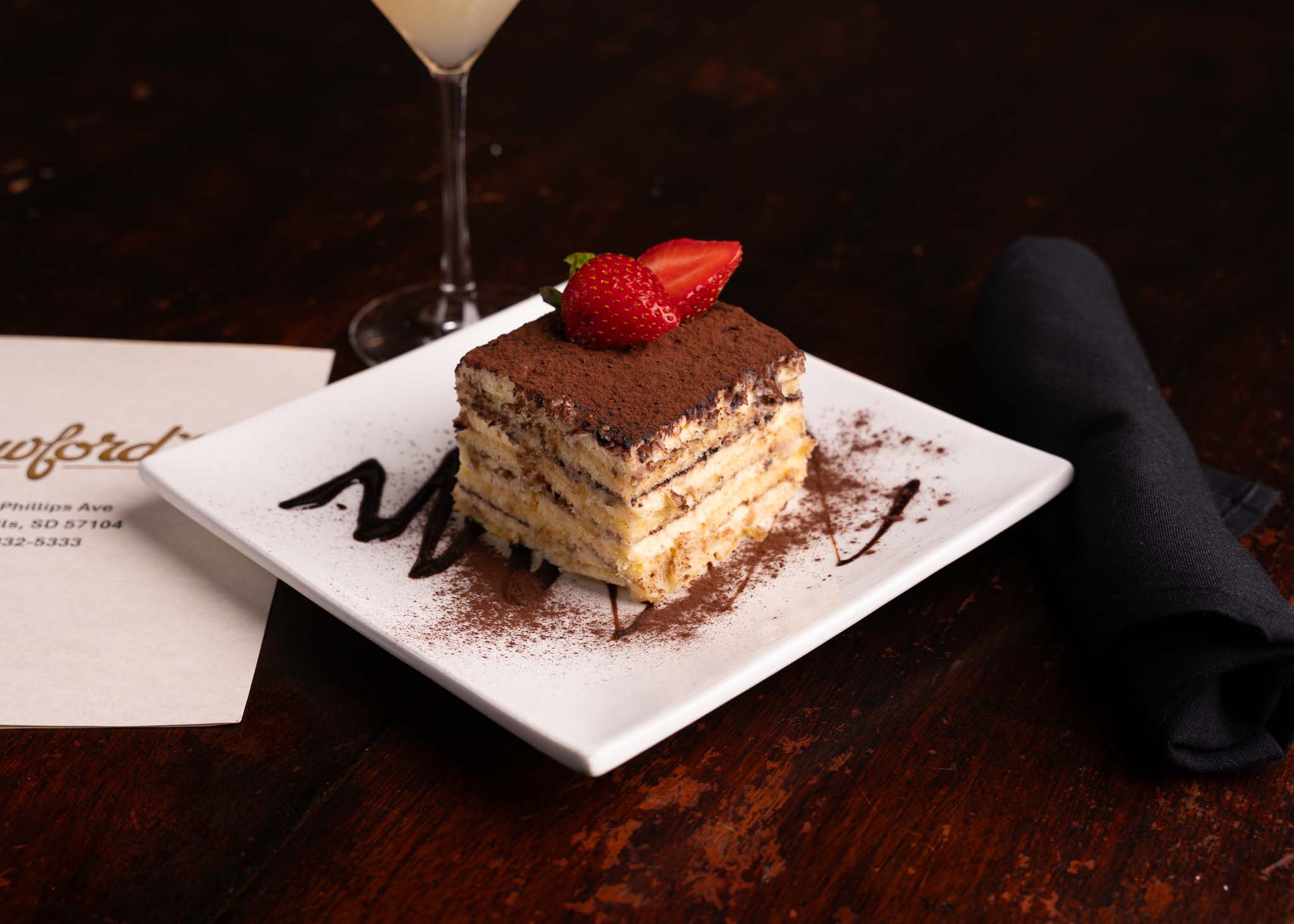 Tiramisu made at Crawfords in Sioux Falls.