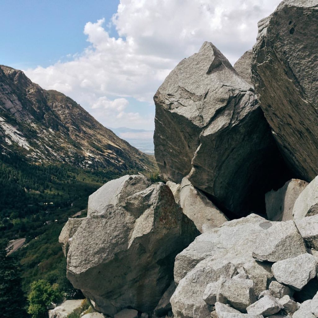 Crags for cool climbing in little cottonwood salt lake city, Utah while at Outdoor Retailer Trade Show