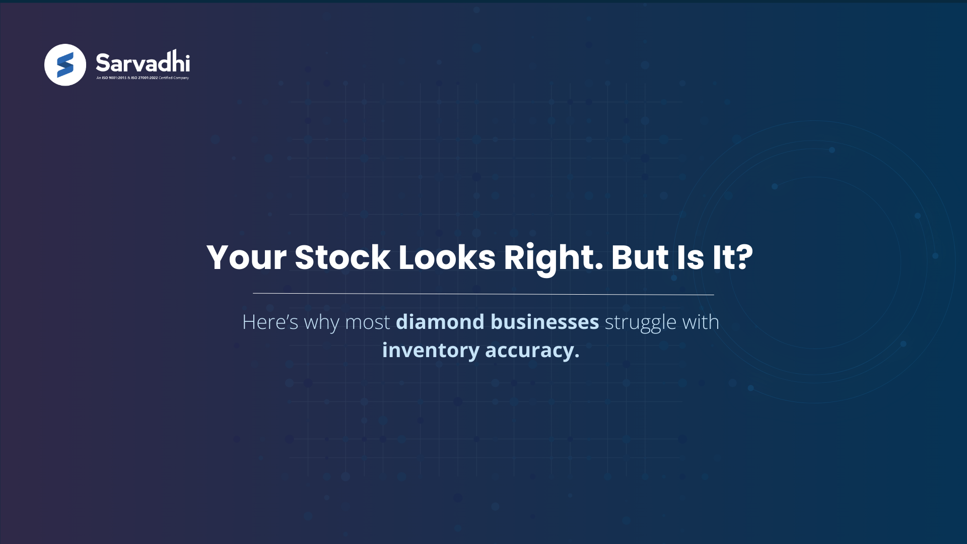 banner highlighting challenges in diamond inventory accuracy and stock visibility 