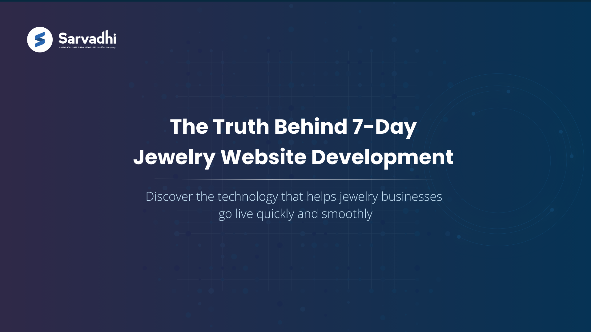 7 day jewelry website development guide 