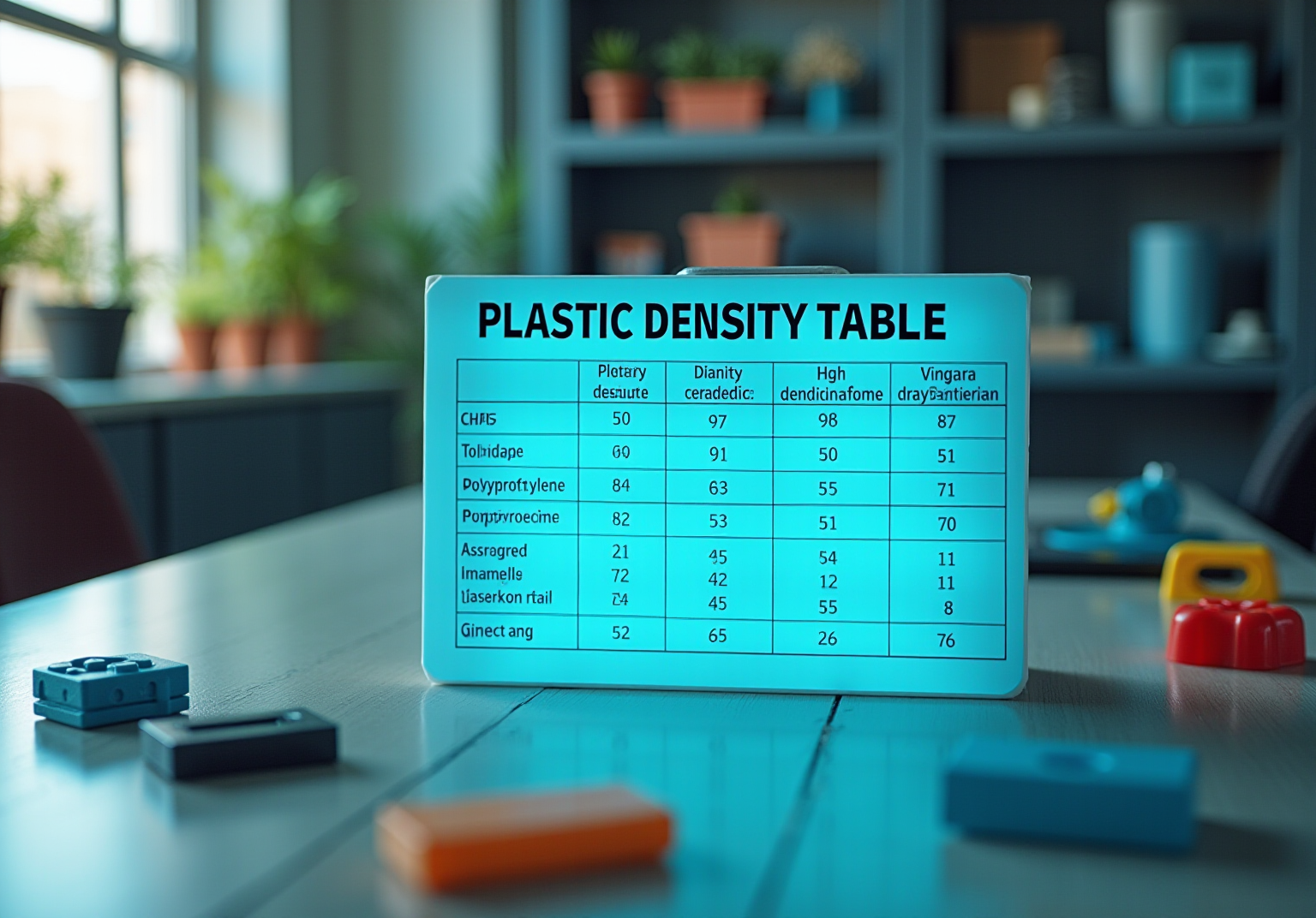 4 Steps to Use the Plastic Density Table for Material Selection