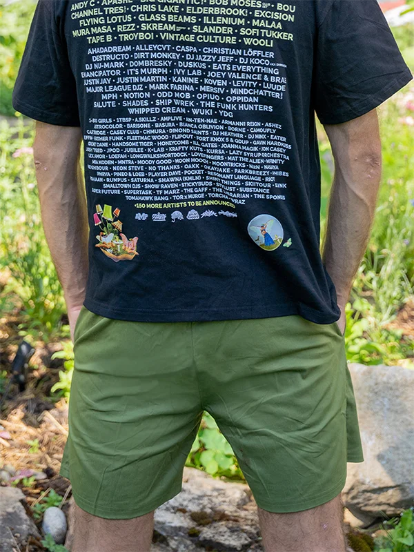 Green Cotton Shorts
